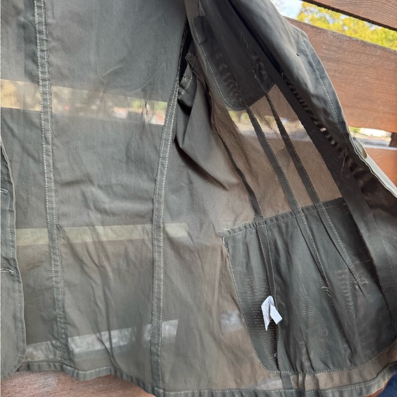 Vintage Elenora Amadei Sheer Olive Green Blazer Size MD - Picture 8 of 13